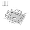 Bitray 2Pcs Marine Hatch Pull Handle Flush Ring Pull Handle 316 Stainless Steel Flush Lifting Handle for Boat Deck Hatch