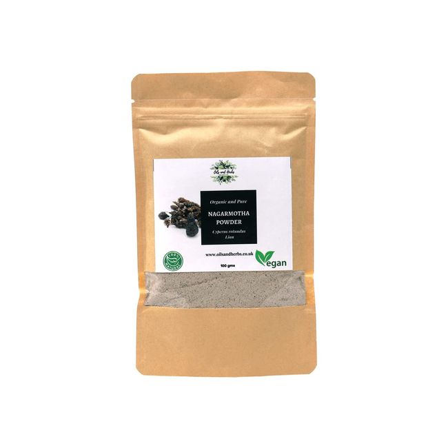 Clean Organic Nagarmotha Powder- Cyperus scariosus - 100% Pure and Natural (100)