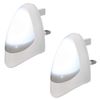 2 Pack Automatic LED Night Light - Plug in & Energy Saving Dusk 2 Dawn LED Night Light Sensitive Night Light, White