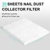 L'UGX Nail Dust Collector Filter Paper - 30 Sheets Efficient Filtering