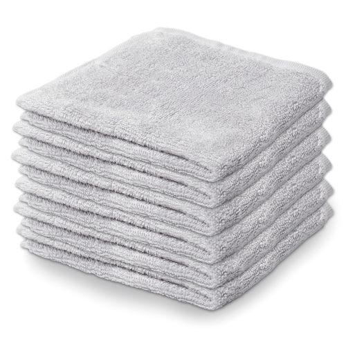 Natemia Rayon from Bamboo Baby Washcloths (6-Pack) | Extra Soft & Absorbent Towels for Baby’s Sensitive Skin | Perfect 10”x10” Reusable Wipes | Great Baby Shower/Registry Present
