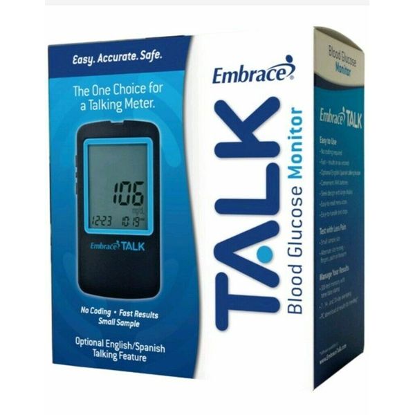 QTY (10) Embrace No-Code Talking Blood Glucose Meter System.  FREE SHIPPING