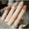 ncip09 False Nail Tip, Short Nail, Nail Tip, Cute, Plain, Simple, Self-Nail Style, False Nail