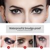 PHOERA Eyeliner Stamp Wingliner - Black Eyeliner - Liquid Eyeliner for Women Black Eyeliner Pen Winged Eyeliner Pencil Easy to Use Long Lasting Smudge-Proof No Dipping (Thin Stamp)