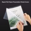 1Above 100 Micron 50 Pack A4 Clear Plastic Open Top & Side Report File Project Presentation Covers Cut Flush (1)