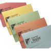 [Pack of 100] Premium 285gsm Card Foolscap Document Wallets (Assorted 5 Colours)