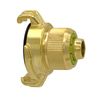 Variosan Geka 12982 Quick Coupling with Clamp Connection 3/4 Inch Blank Brass