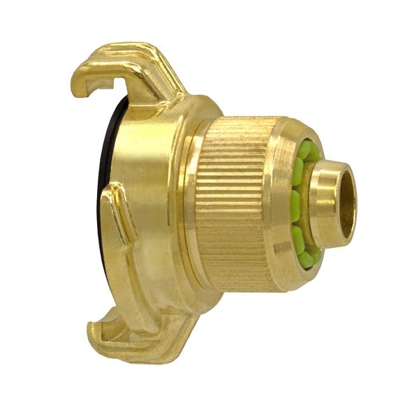 Variosan Geka 12982 Quick Coupling with Clamp Connection 3/4 Inch Blank Brass