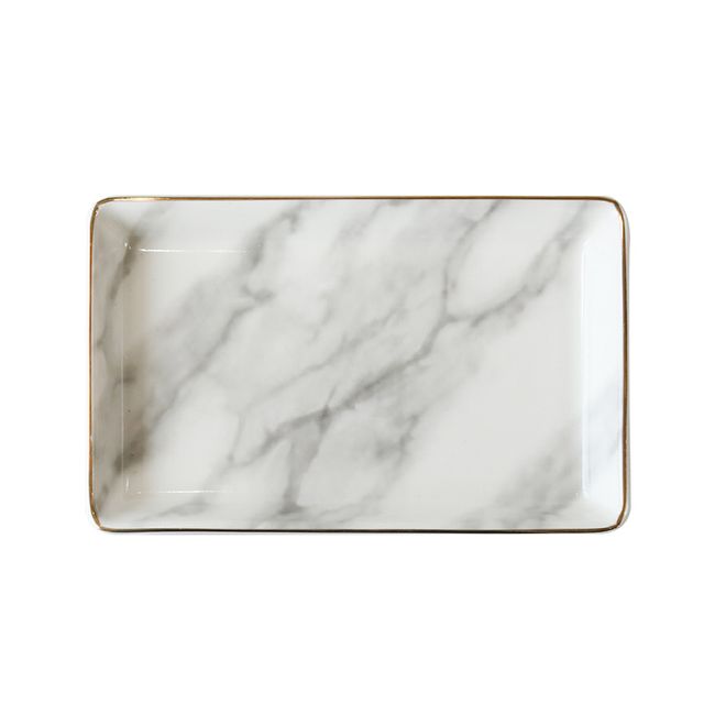 Bonnail Gel Nail Tip Photography Accessory Marble Pattern @Bonnail Luxe Marble Pattern Tray M Gray _865465