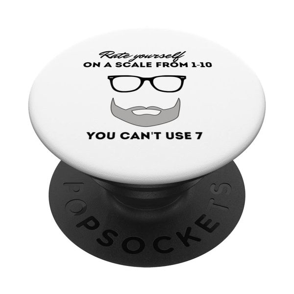 Rate Yourself Ranking Image Consultant Funny Catchphrase PopSockets Swappable PopGrip