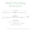 MACO Inline Espag Window Lock Multi-Point Mechanism