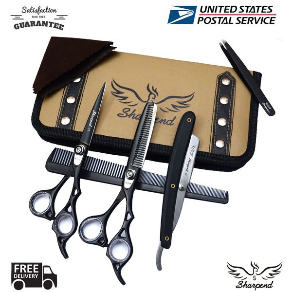 Professional Hairdressing Scissors Barber Salon Shears SET 6.5" With Free RAZOR