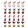 Womaha 40 Sheets Halloween Temporary Tiny Tattoo Sticker Single Pattern without Cutting More Safer