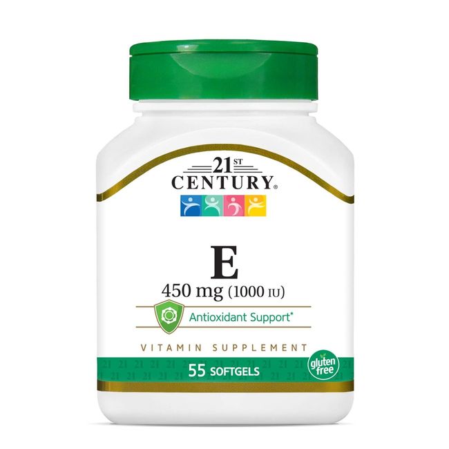 21st Century E 1000 I.U. (Dl-Alpha) Softgels, 55 Count