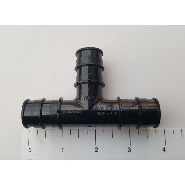 100 Pcs 3/4" Pex A Tee, Poly Alloy Expansion Tee, Plastic Tee 201-6-2=100