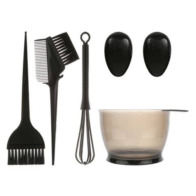 SYXLS 6 Stücke Haarfarbe Haarfärbepinsel Haare Faerben Set, DIY Haarfärbe Salon Haarfärbemittel Haarfärbe Werkzeug, Haarfärbewerkzeuge, für Zuhause Salon