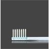 Two-stage Flocked Toothbrush, Clear, 20 MS, Yellow