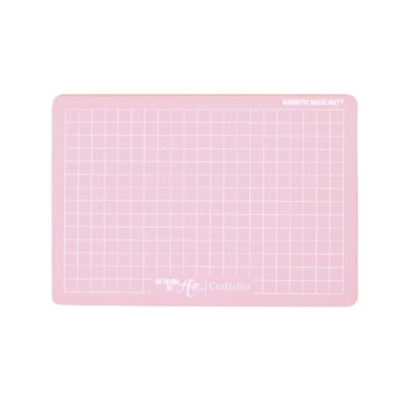 Craftelier - Magic Mat® Magnetic Self-Healing Cutting Mat for Big Shot by Sizzix | Ideal for Use with Your Die Cutting Machine | Dimensions 22.5 x 15.5 x 0.3 cm - Pink Colour