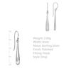 Tuscany Silver Women's Sterling Silver Bomb Drop Earrings