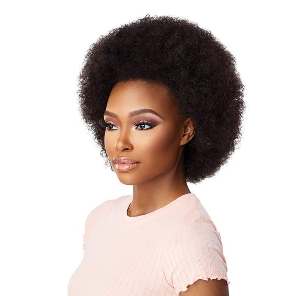 Sensationnel Instant Weave Drawstring Cap 001 Half Wig (1B Off Black)
