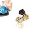 Clan SC-100 Flower Corsage, 6 Colors Available, Flower Shoe Clips Made of Shiny Satin Material! 1 Pair (1 Pair) Shoe Accessories, After-parties, Graduations, Exams, Weddings, gold