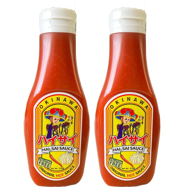 Hai Rhino Sauce, 7.8 oz (220 g), Set of 2, Sriracha Sauce (Sriracha Sauce, Seasoning, Hot Sauce, Chili Sauce, Haisipeace, Okinawa, Souvenir, Souvenir)