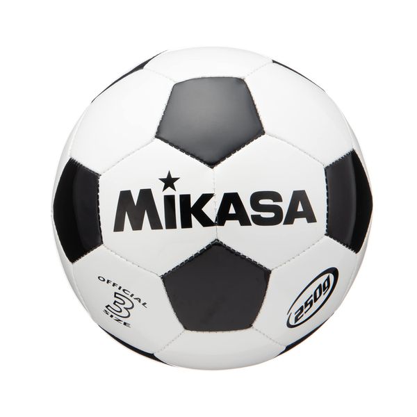 MIKASA Junior Soccer Ball No. 3 (For Elementary School Students), Approx. 8.8 oz (250 g), White/Black, Sewing Ball, SVC303-WBK, Recommended Internal Pressure: 0.35 kgf/cm