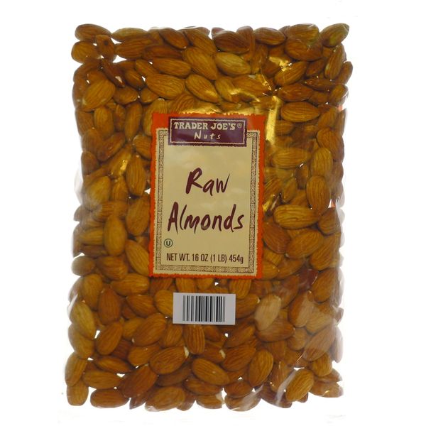Trader Joe's Raw Almonds, 1 lb (2 - Pack)