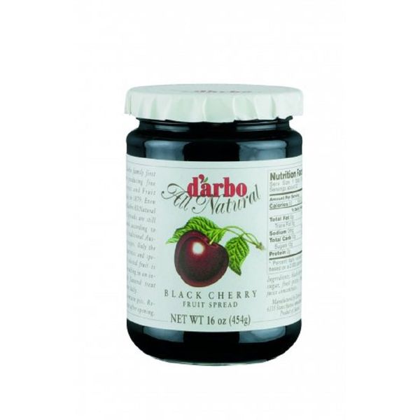 d'arbo All Natural Black Cherry Fruit Spread, 16 Ounce