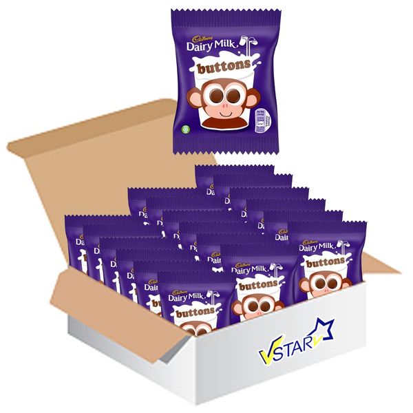 VSTAR All Chocolate Bars Collection (Cadbury Dairy Milk Buttons Bag 14.4g, Half Box), 1.0 count