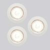 LITECRAFT Recessed Downlights GU5.3 Fixed Spotlight in White - 3 Pack Clearance