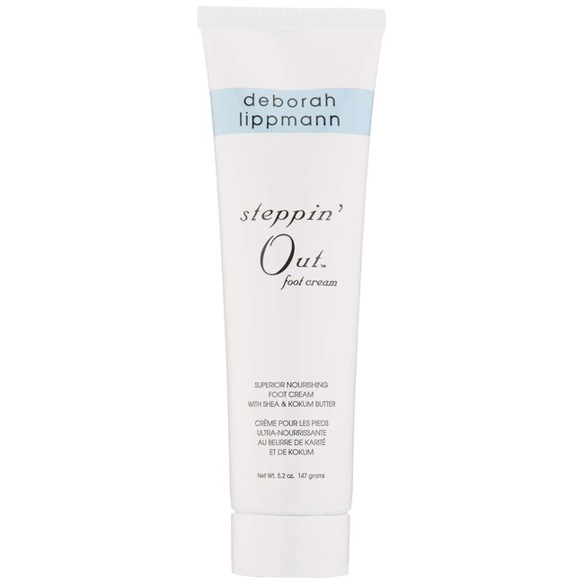 Deborah Lippmann Steppinâ€™ Out Nourishing Foot Cream | Moisturizing Cream with Acai and Kokum Butter | Softens and Restores Skinâ€™s Flexibility | Non-Greasy Formula | 5.2 Oz