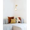 2-Pack Mid-Century Modern Wall Sconces Bathroom Globe Vanity Light Fixture Brass