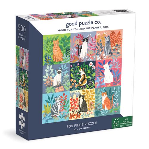 Good Puzzle Co. Cats and Flowers