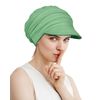 Alnorm Bamboo Chemo Cap for Women for Fall Avocado Green