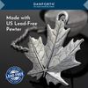 Danforth Maple Leaf Fall/Autumn Tea Infuser - Handcrafted Pewter - Charm Made In USA