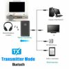 2 in1 Bluetooth 5.0 Audio Jack Transmitter Receiver USB Adapter for TV PC AUX