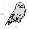 4'' Snowy Owl Embroidered Iron On Patch