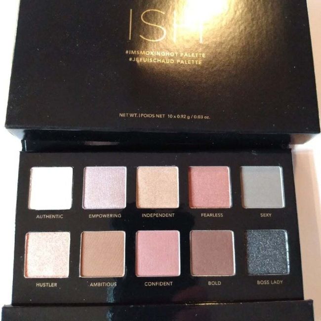 ISH #Imsmokinghot Eyeshadow Palette Full Size NIB 10 Shades