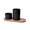 Morsø Kit Tray with Storage Jars, Black