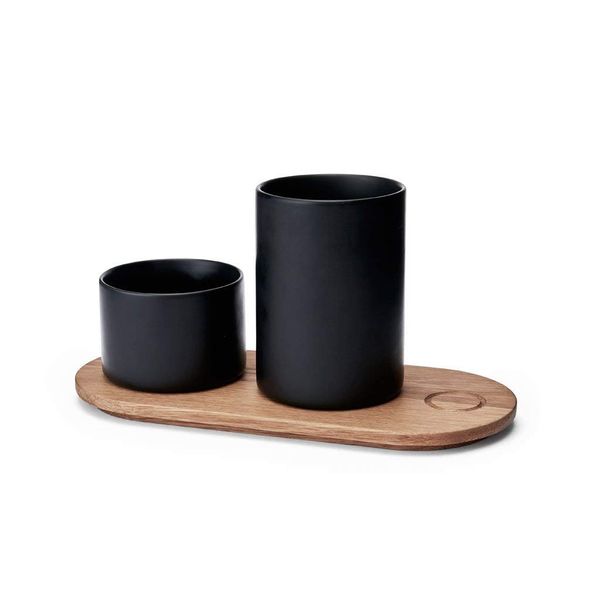 Morsø Kit Tray with Storage Jars, Black