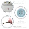 Nicola Spring Ceramic Cupboard Drawer Knobs - Button Design - Pink - Pack of 6