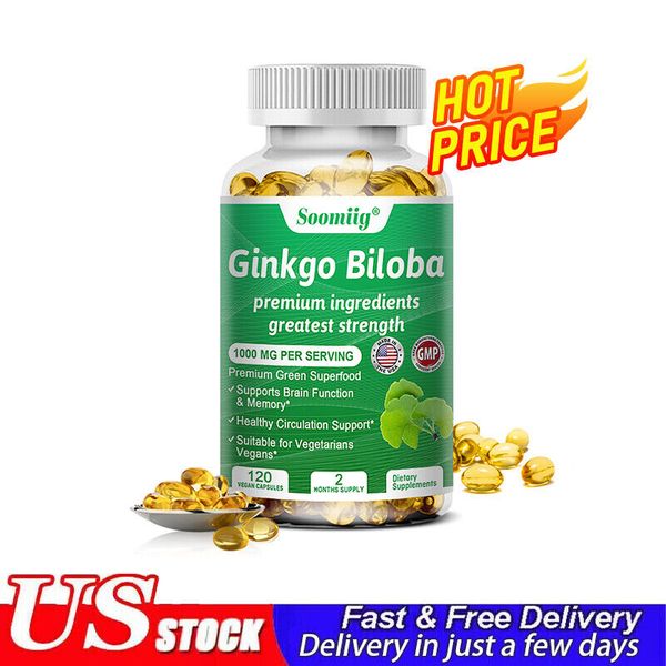 Nutricost Ginkgo Biloba Extract 1000mg, 120 Caps - Gluten Free & Non-GMO