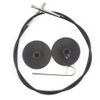 KnitPro KP10521 35 cm to make 60 cm / 24'' Interchangeable Cable, Black