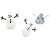 Eyelet Outlet Shape Brads, Snowmen, 12-Pack