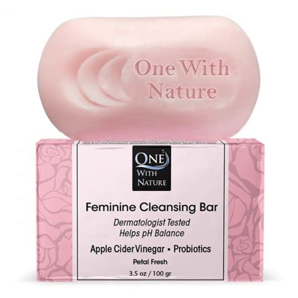 Feminine Cleansing Bar Soap Petal Fresh One With Nature 3.5 oz Bar Soap