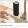 DOITOOL 2Pcs Push Down Empty Pump Dispenser Bottle, Push Down Liquid Pumping Empty Bottle Dispenser for Nail Polish and Makeup Remover, Black