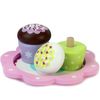 Sophia's 9 Piece Wooden Cupcake Set, Multicolor