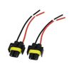 sourcingmap 2 Pcs Auto Car Headlight H11 Socket Harness Plastic Connector