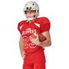 Champro Youth Huddle Stretch Polyester Dazzle Jersey, Black, Scarlet, X-Large